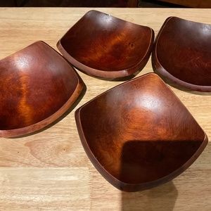 Vintage Baribo Solid Wood Plates